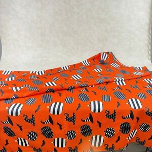 Cynthia Rowley Curious Halloween rectangle Tablecloth Pumpkin Bat 116"x100"